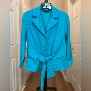 Jones New York Teal Signature Blazer